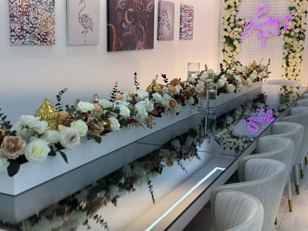 Ramadan Vibes حفلات رمضان Ramadan Iftar and Suhoor event setup with traditional decorations and lanterns. تجهيز فعالية إفطار وسحور في رمضان مع ديكورات وفوانيس رمضانية