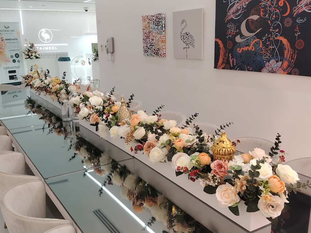 Ramadan Vibes حفلات رمضان Ramadan Iftar and Suhoor event setup with traditional decorations and lanterns. تجهيز فعالية إفطار وسحور في رمضان مع ديكورات وفوانيس رمضانية